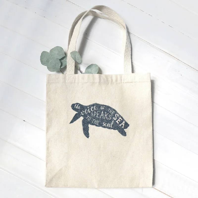 Luxury Bags For Working Professionals The Voice of the Sea (Turtle) - Canvas Tote Bag