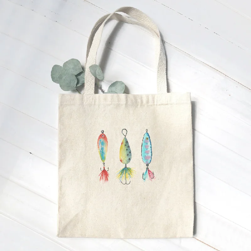 Cyber Monday Discounts On Bags Watercolor Bait - Canvas Tote Bag