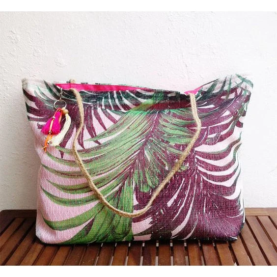 Elegant And On-Sale Evening Bags Woven Palms Light Summer Tote | Handmade in Cancun