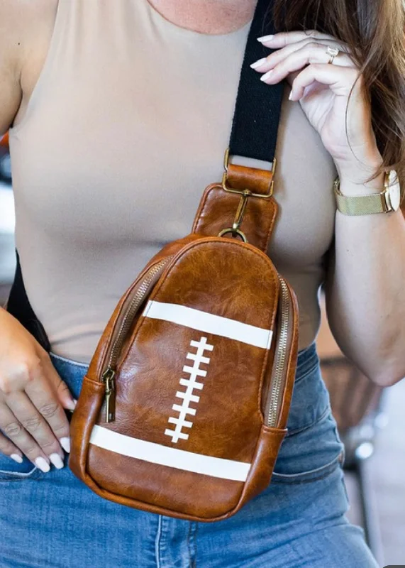 Festival Bags For Concerts And Events Football Mini Crossbody Sling Bag