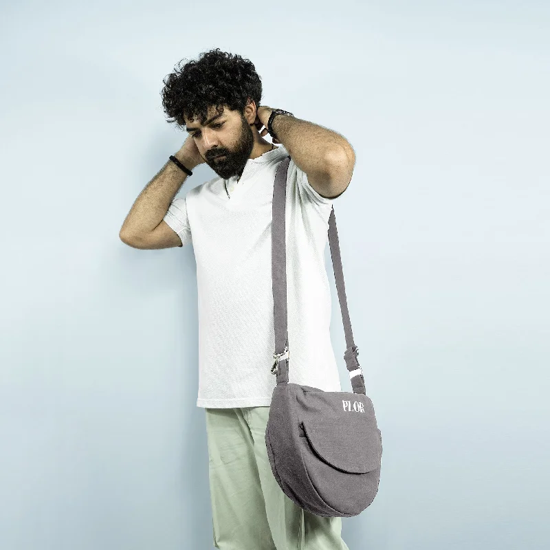 High-Quality Bags On Flash Sale Grey Sling Bag | Adjustable Strap (Water Repellent)