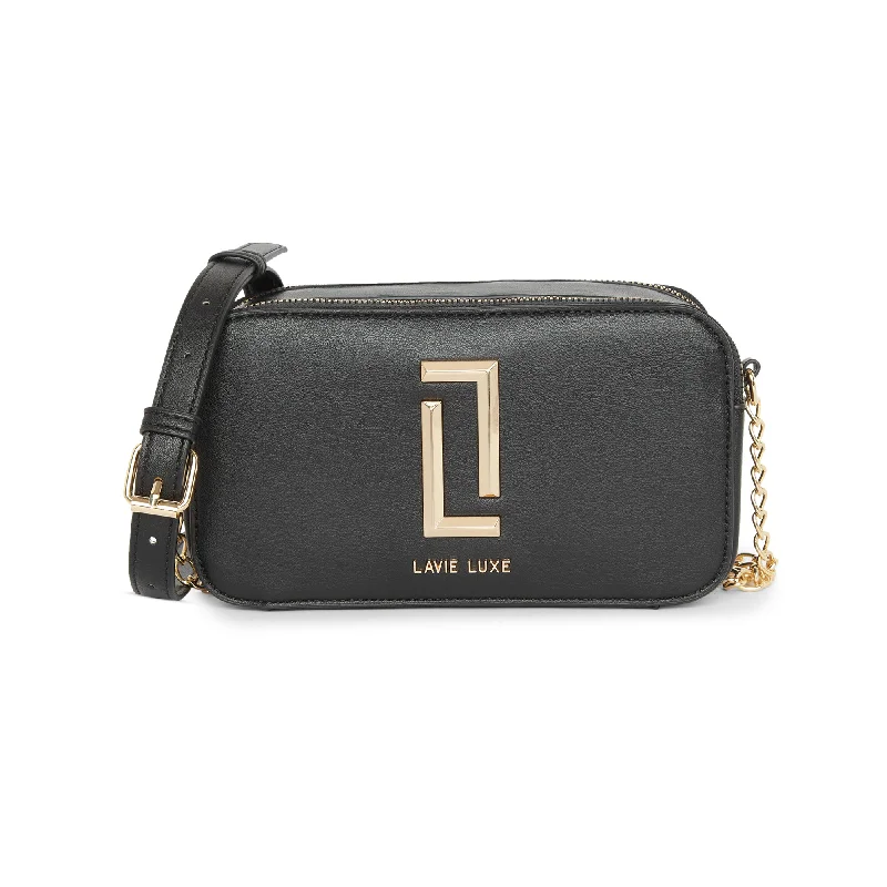 Discounted Designer Bags For Clearance Events Lavie Luxe Black Small Women's Fenny Sling Bag