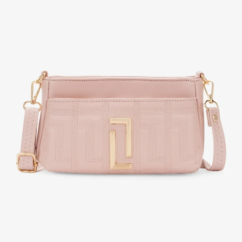 Black Friday Deals On Stylish Handbags Lavie Luxe Helena Rose Pink Small Women's 3 Compartment Sling