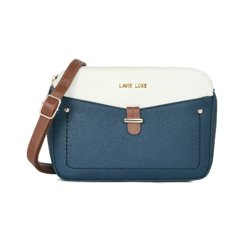 Inspired Bags For Timeless Elegance Lavie Luxe Navy Medium Women's Rise 4c Box Sling Bag