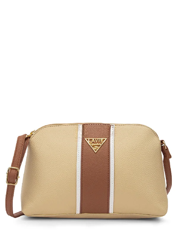 Bags With Discounts Lavie Signature Georgia Small Sand Womens Sling Bag