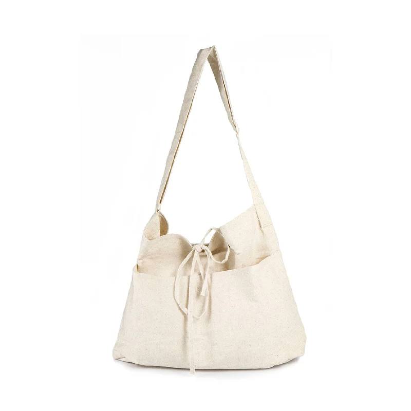 Designer Bags For Luxury Collectors Lazy Linen Sling (Cream)