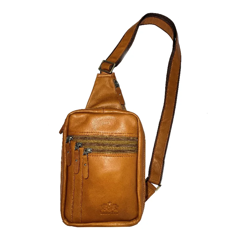 Bold And Flash-Sale Bags LJ1029 1022 The Sentinel Sling - Full-Grain Cowhide