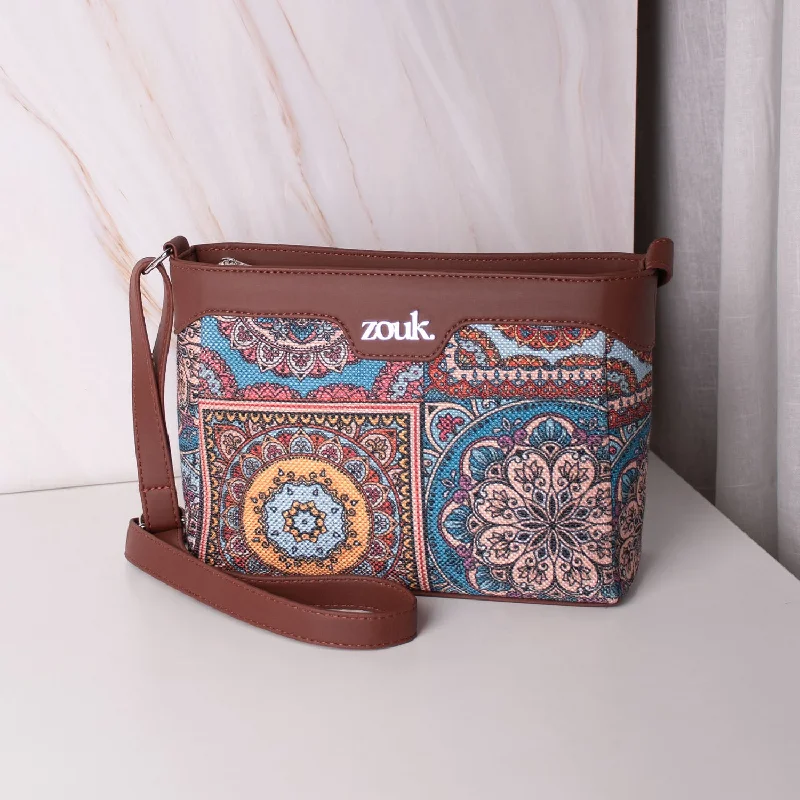 Limited-Time Offer On Trendy Bags Multicolor Mandala Print Harmony Sling Bag