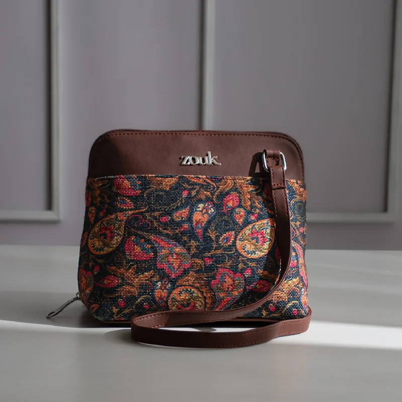 Professional Bags With Office Discounts Paisley Print OOO Sling Bag