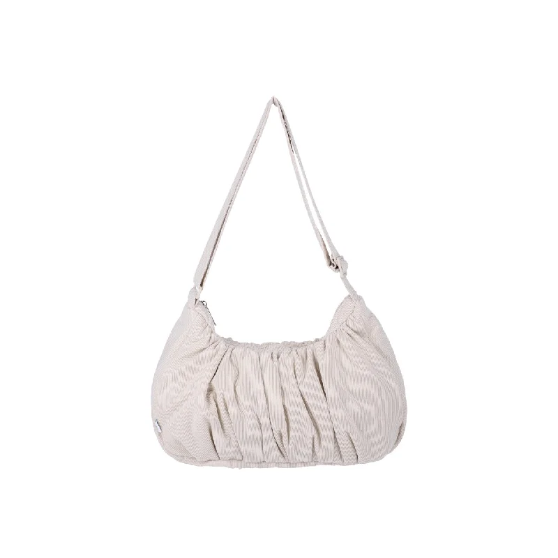 Wholesale Bags For Resellers Small Croissant Sling (Corduroy Cream)