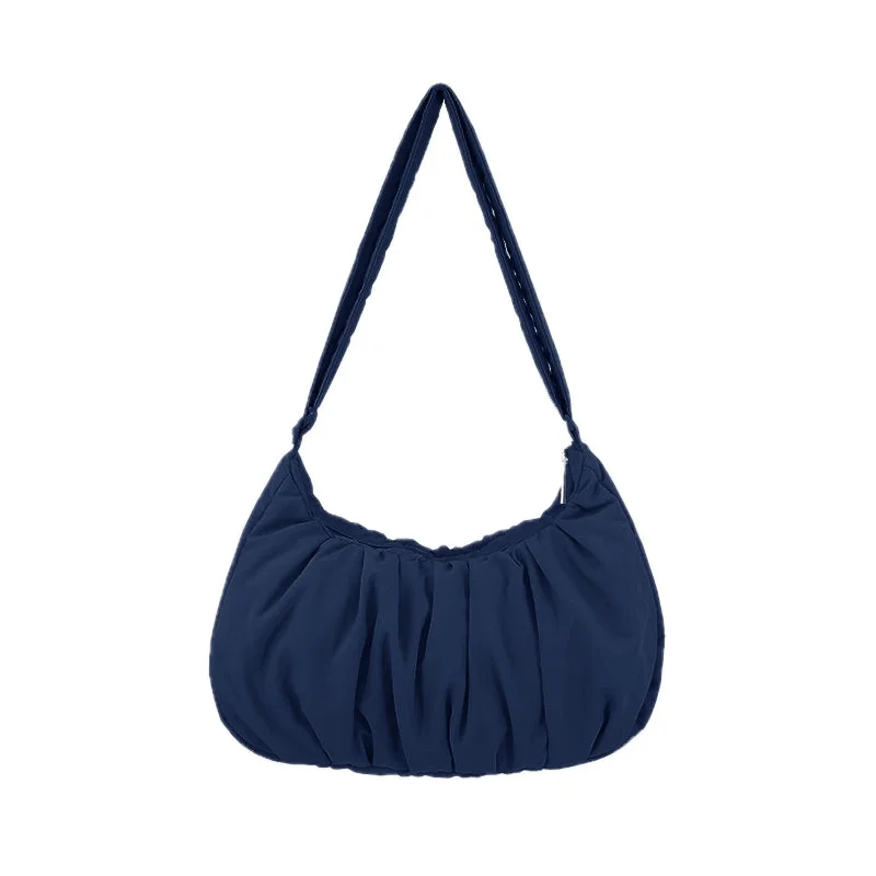 Bag For Luxury Lovers Small Croissant Sling (Navy)