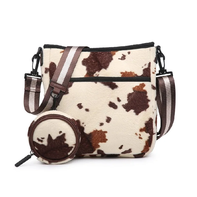 Bags For Free-Spirited And Artistic Styles M2054COW Neoprene Crossbody w/Guitar Strap