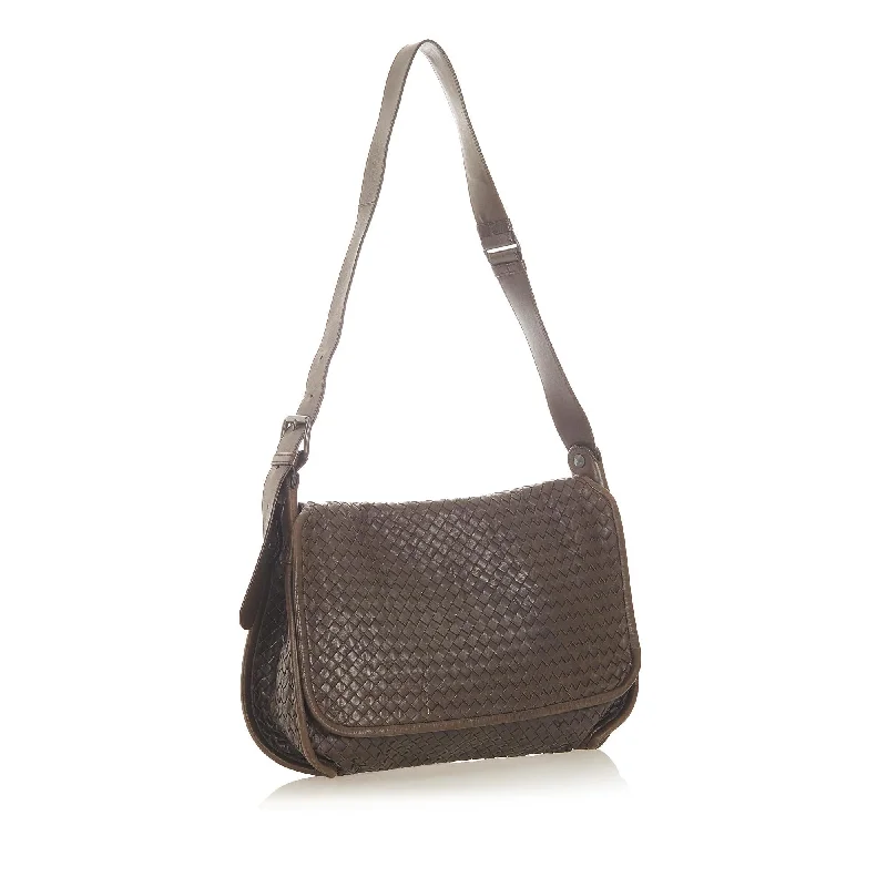 Romantic Valentine's Day Bags With Promotions Bottega Veneta Intrecciato Leather Crossbody Bag (SHG-19828)