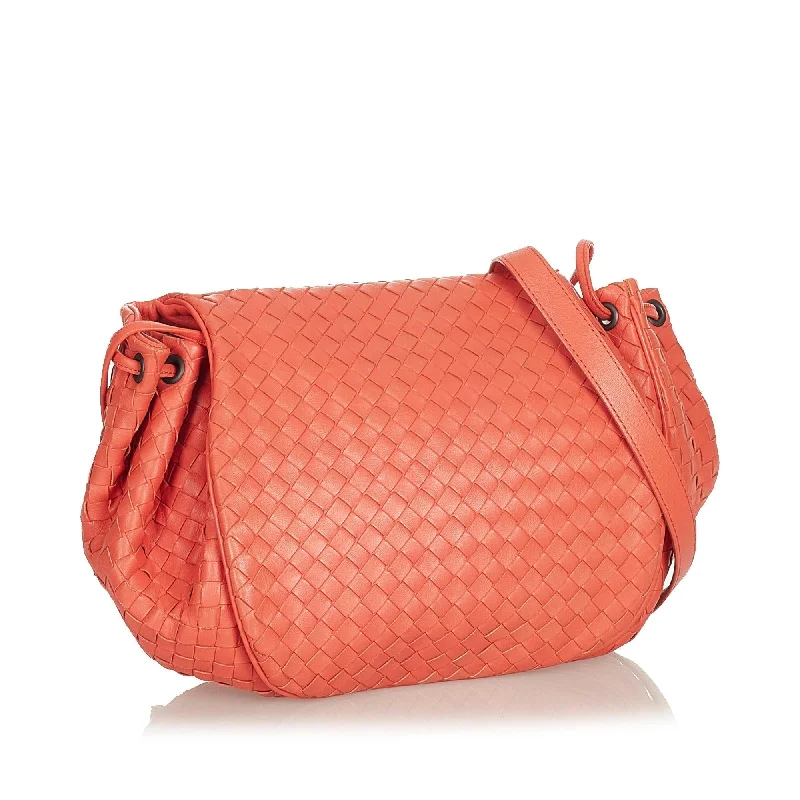 Durable And Fashionable Bags For Daily Use Bottega Veneta Intrecciato Leather Crossbody Bag (SHG-27146)