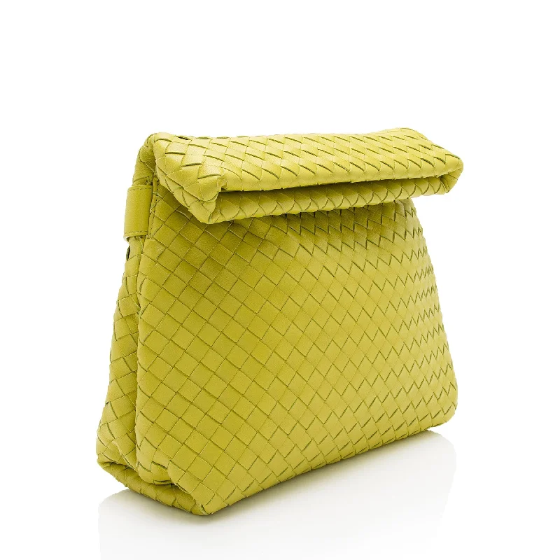 Eco-Friendly Bags With Discounts Bottega Veneta Intrecciato Nappa The Fold Crossbody Bag (SHF-FmTNDh)