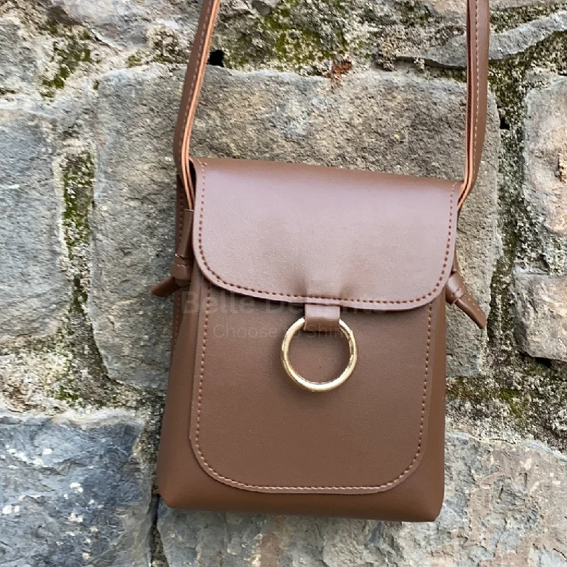 Lightweight And Affordable Bags Brown Belle the ring crossbody bag