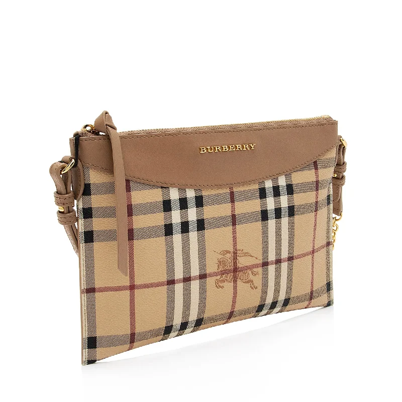 Bags For Urban And Trendy Looks Burberry Haymarket Check Peyton Crossbody Bag (SHF-Do85Bg)