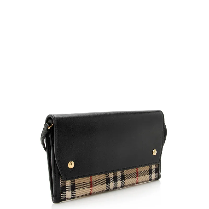 Romantic Valentine's Day Bags With Promotions Burberry Vintage Check Phone Pocket Crossbody Bag (SHF-21987)