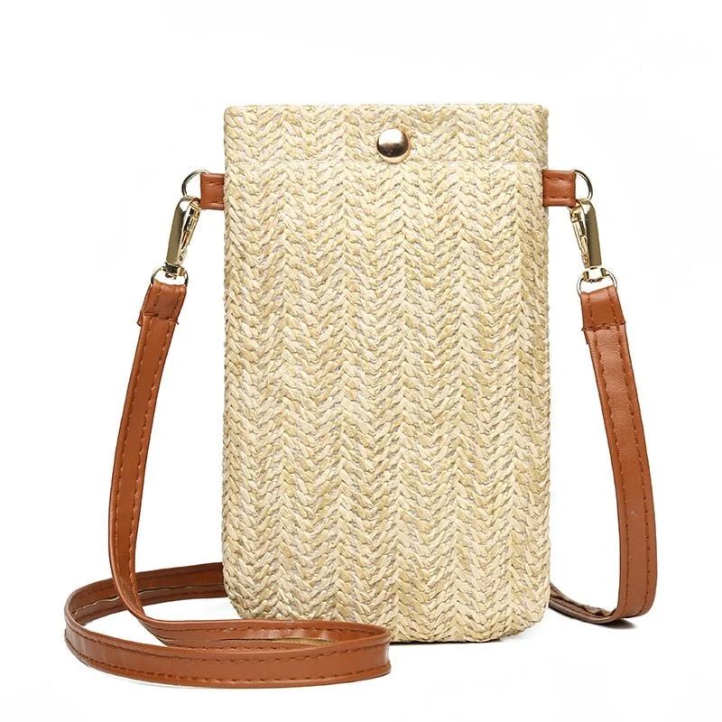 Bold And Flash-Sale Bags Boho Chic: Fashion Women's Straw Crossbody Messenger Bag