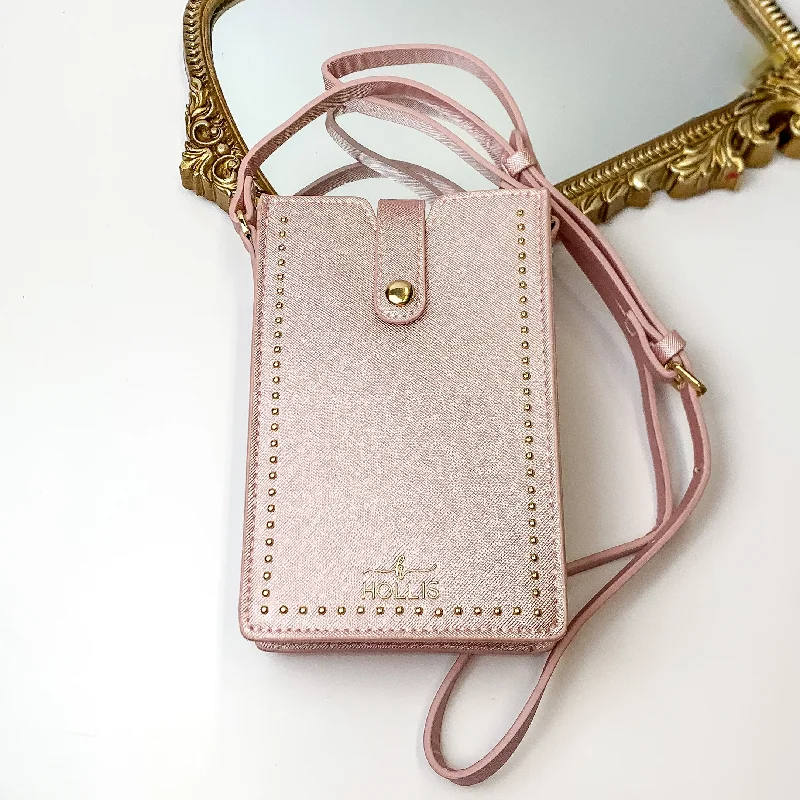 Bags For College Students On A Budget Hollis | Call You Later Crossbody Purse in Blush