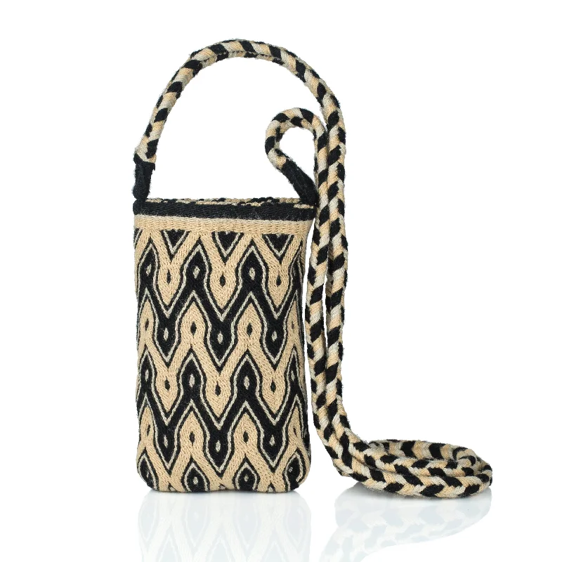 Luxury Bags On Sale Makki Mini Wayuu Crossbody Bag - Black