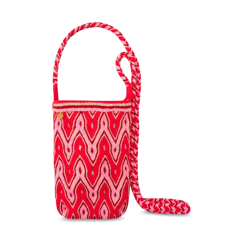 Minimalist Bags For Clean And Modern Aesthetics Makki Mini Wayuu Crossbody Bag - Red