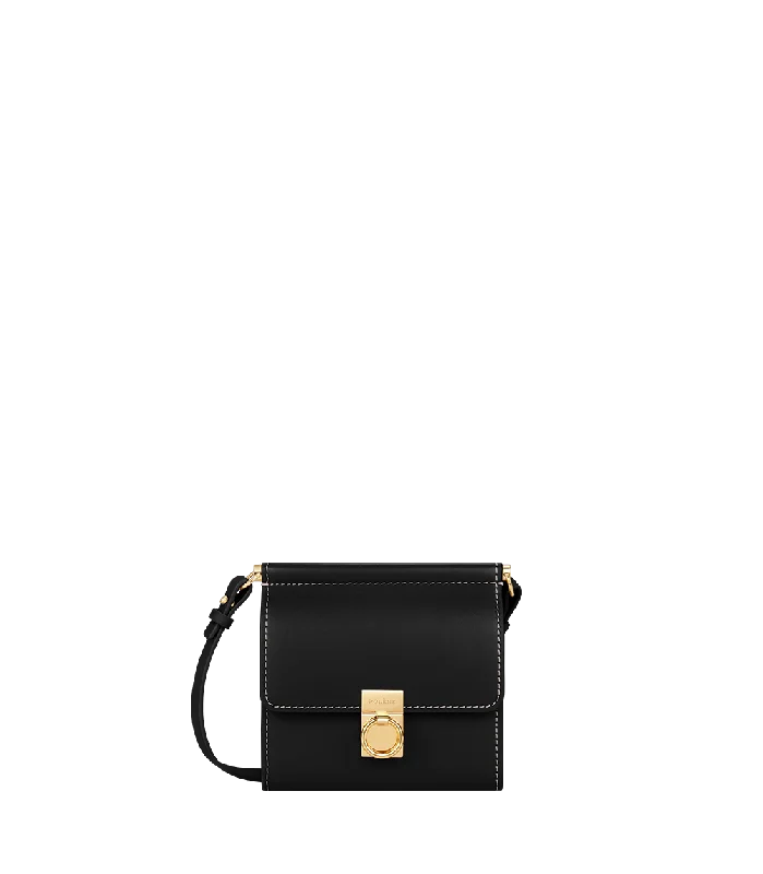 Eco-Friendly And Discounted Bags Numéro Sept Crossbody Wallet - Smooth Black