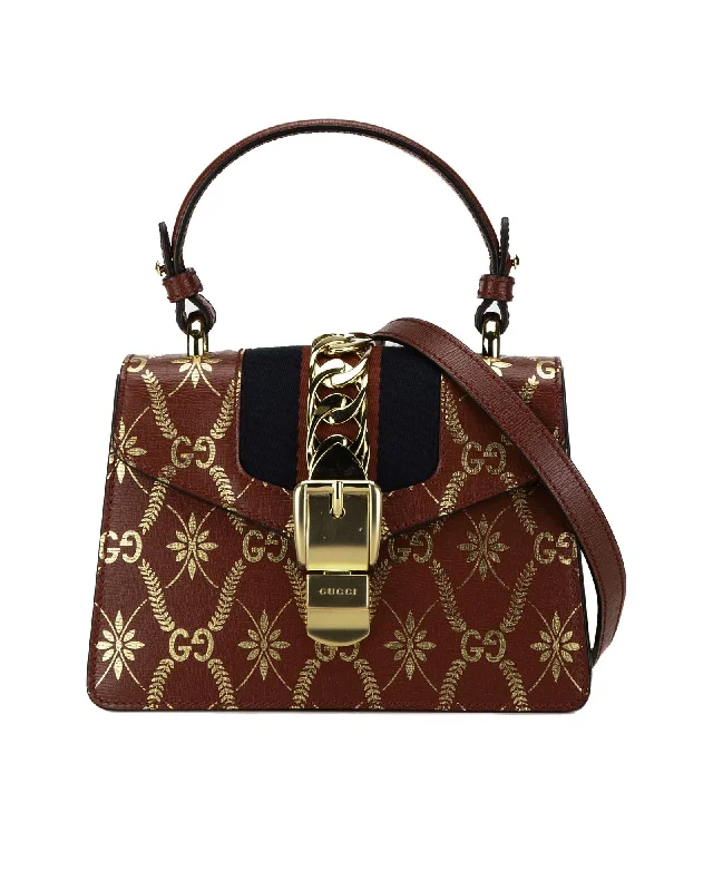 Bag For Modern Fashion Printed Calfskin Sylvie Satchel