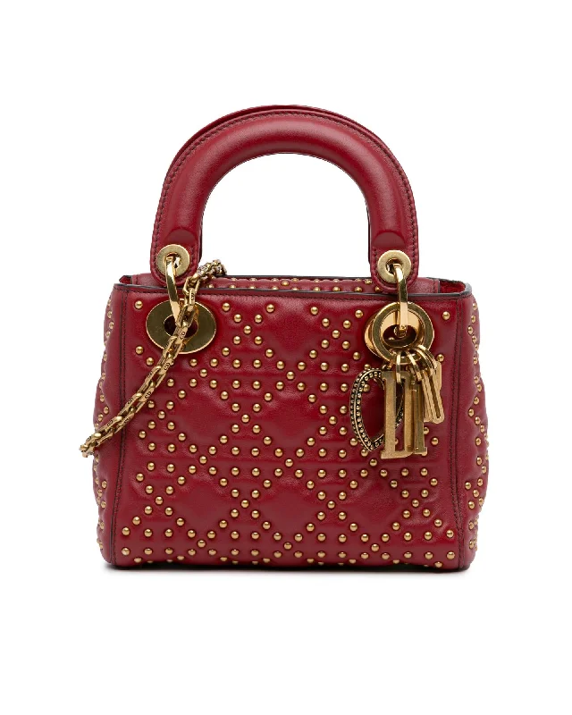 Flash Sales On Premium And High-Quality Bags Studded Lambskin Lady Dior Satchel