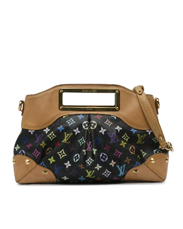 Lightweight And Affordable Bags Monogram Canvas Bag with Studs and Vachetta Leather Trim