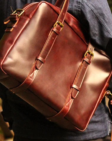 High-Quality Bags Genuine Leather Mens Briefcase Messenger Bag Laptop Bag Shoulder Bag for men