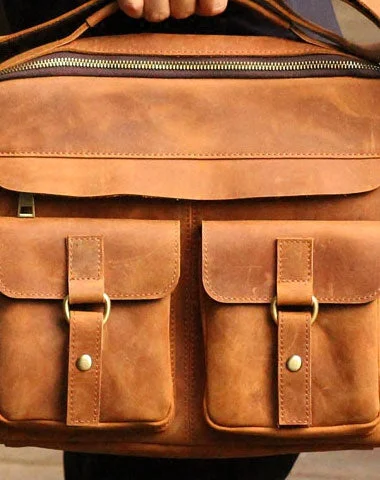 Limited-Time Offers On Trendy And Stylish Bags Genuine Leather Mens Cool Messenger Bag iPad Bag Chest Bag Bike Bag Cycling Evelope Cluth Bag For Men