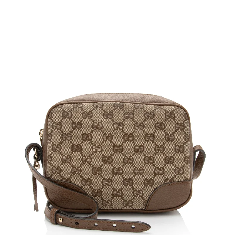 Luxury Bags On Sale Gucci GG Canvas Bree Mini Messenger Bag (SHF-bpKZHI)