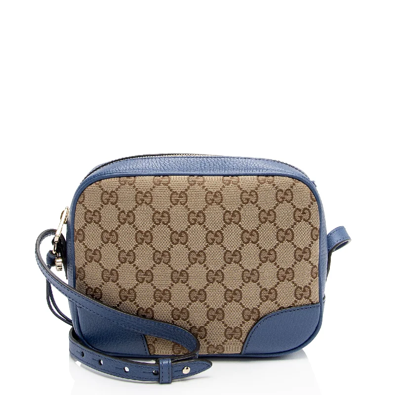 Chic Bags For Office Professionals And Urban Dwellers Gucci GG Canvas Bree Mini Messenger Bag (SHF-D3ynGR)