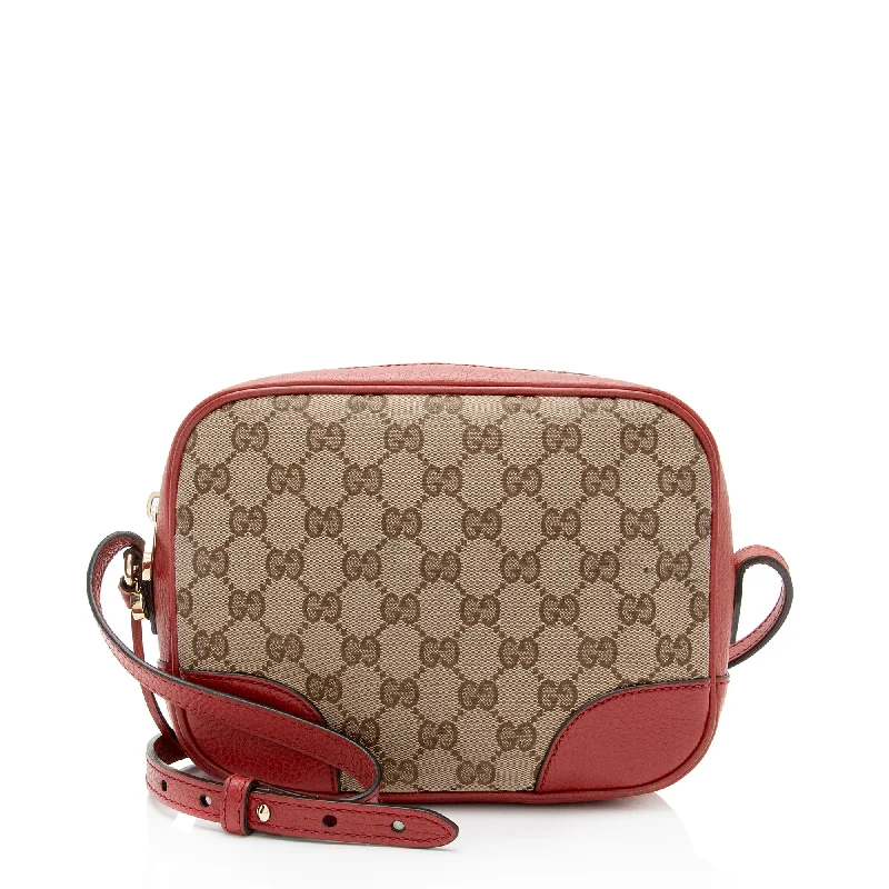 Senior Travelers Gucci GG Canvas Bree Mini Messenger Bag (SHF-VNxIcN)