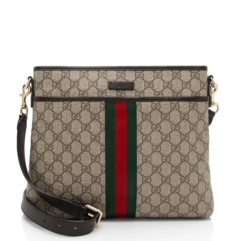 Luxury Bags For Professionals With Discounts Gucci GG Supreme Classic Web Messenger (SHF-LN0YPY)