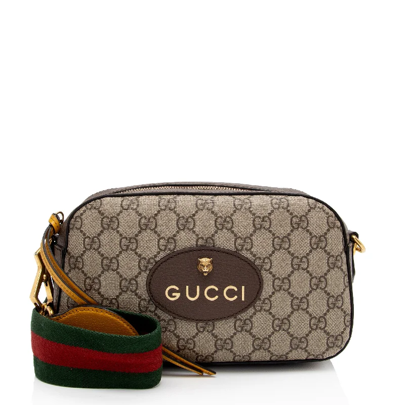 Discounted Designer Bags On Sale Gucci GG Supreme Neo Vintage Messenger (SHF-rua2eA)