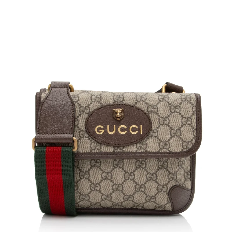 Bags With Tsa-Approved Features Gucci GG Supreme Neo Vintage Small Messenger Bag (SHF-DBNvzl)