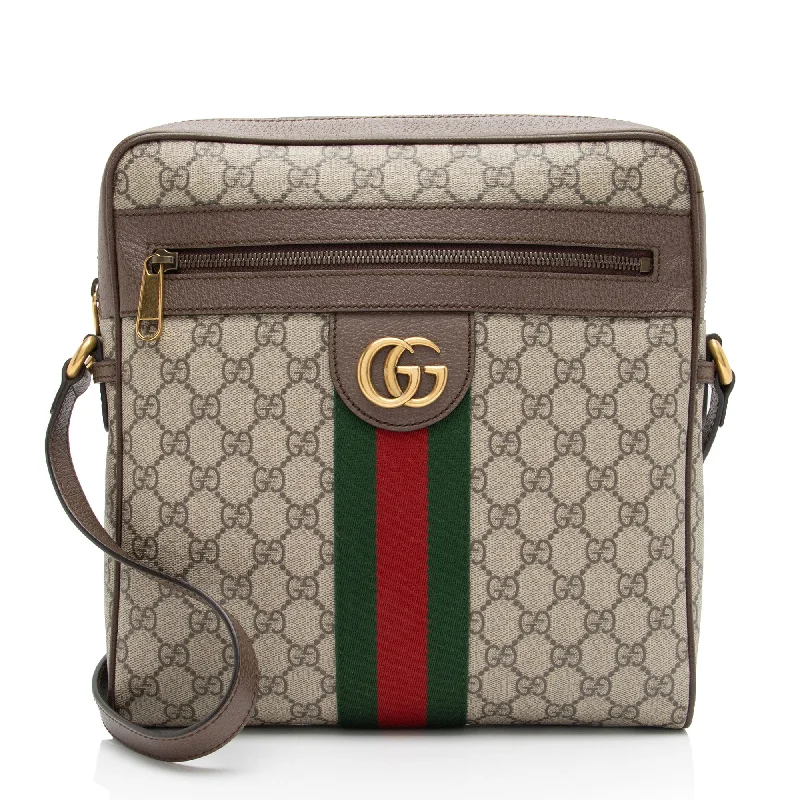 Bags For Playful And Chic Styles Gucci GG Supreme Ophidia Medium Messenger Bag (SHF-0tr2XT)