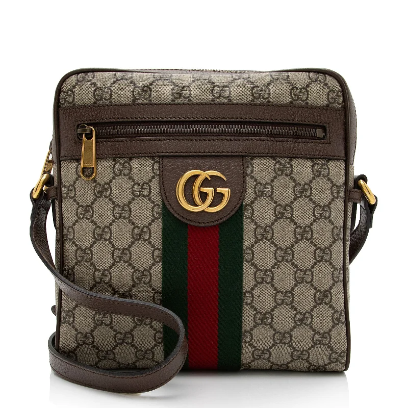 Luxurious Bags With Limited-Time Offers Gucci GG Supreme Ophidia Small Messenger Bag (SHF-re4xkM)