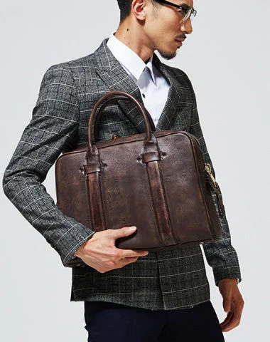 Bag Deals Handmade leather men messenger large vintage shoulder laptop bag vintage bag