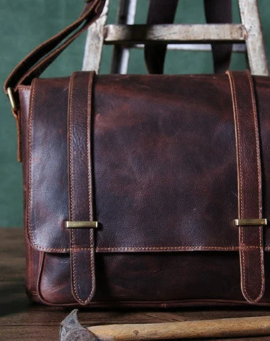 Odor-Resistant And Budget Bags Cool leather men messenger large vintage shoulder laptop bag vintage bag