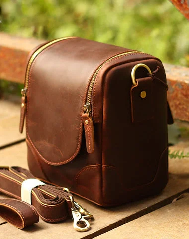 Holiday Gift Bags For Christmas Leather Mens Camera Bag Camera Case SHoulder Bag Messenger for men