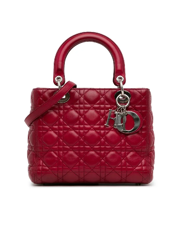 Functional Bags For Busy Moms And Dads Quilted Lambskin Leather Lady Dior Bag