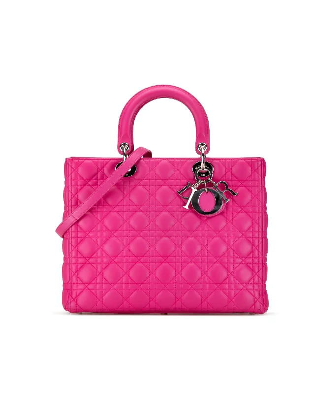 Retro Lovers Quilted Lambskin Lady Dior Handbag