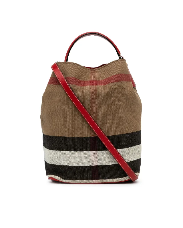 Trendy Festival Bags With Limited-Time Offers House Check Canvas Ashby Satchel with Leather Straps