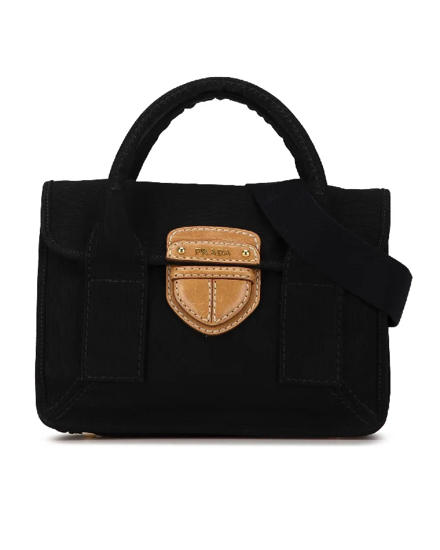 Designer Bags For Luxury Collectors With Offers Canvas Satchel with Rolled Handles and Detachable Strap