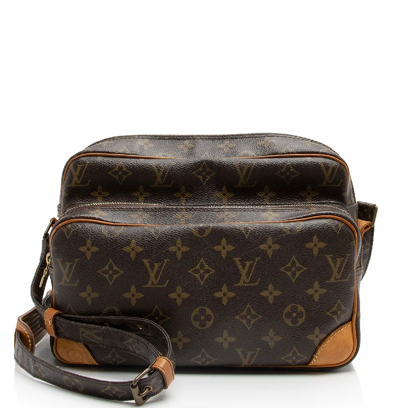 Designer Bags For Luxury Collectors With Offers Louis Vuitton Monogram Canvas Nile MM Messenger (SHF-IpxIEp)