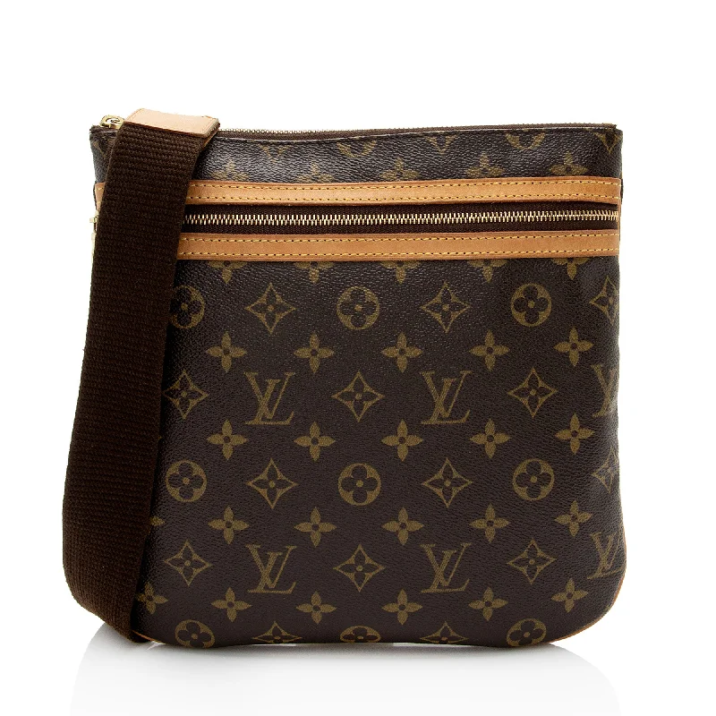 Stylish Yet Affordable Bags Louis Vuitton Monogram Canvas Pochette Bosphore Messenger (SHF-hgoYEp)