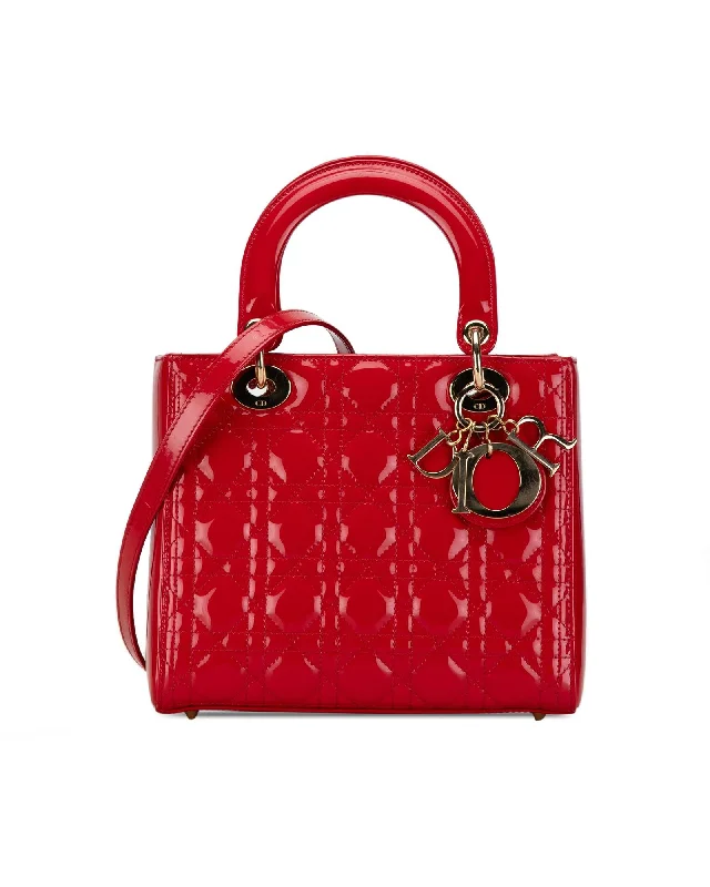 Bags For Playful And Chic Styles Patent Leather Lady Dior Handbag